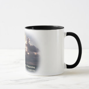 Heben Sie Ihre Augen zu den Himmeln an Tasse