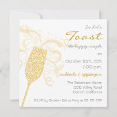 Heben Sie Ihre Einladung aus Glas an (Rückseite)