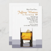 Heben Sie Ihre Einladung aus Glas an (Vorne/Hinten)