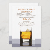 Heben Sie Ihre Einladung aus Glas an (Vorne/Hinten)