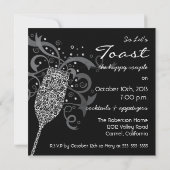 Heben Sie Ihre Einladung aus Glas an (Rückseite)