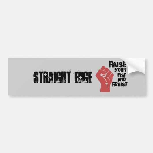 Heben Sie Ihre Faust an und widerstehen Sie Autoaufkleber (Vorne)