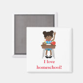 Heben Sie Ihre Hand, Hausschülerin Magnet (Vorderseite/Rückseite)