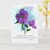 Heben Sie Ihre Worte Rumi Watercolor Gruß Karte (Gelbe Blume)