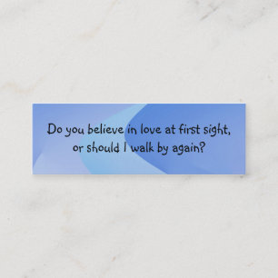 Heben Sie Linie Einleitungs-Karte auf Mini Visitenkarte