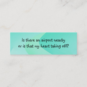 Heben Sie Linie Einleitungs-Karte auf Mini Visitenkarte