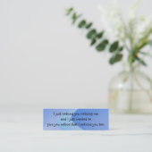 Heben Sie Linie Einleitungs-Karte auf Telefonnummerkarte (Stehend Vorderseite)