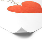 Heben Sie mein Herz Poster (Ecke)