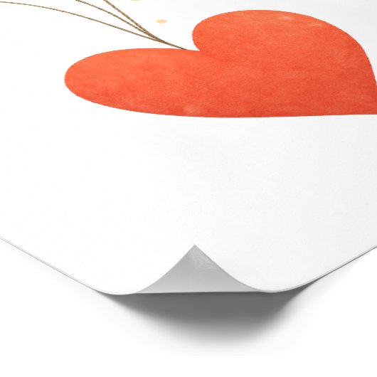 Heben Sie mein Herz Poster (Ecke)