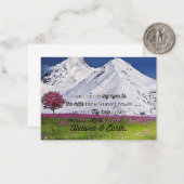 Heben Sie meine Augen auf Mitteilungskarte (Vorderseite/Rückseite Beispiel)