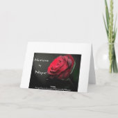 Heben Sie nie die Hände Karte (Rückseite)