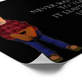 Heben Sie nie die Hände Poster (Ecke)