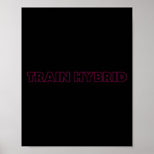 Heben Sie schwer, laufen Sie weit Hybrid-Sport-Fit Poster