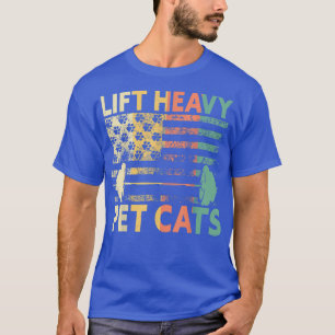 Heben Sie schwere Haustierkatzen Gewichtheben Katz T-Shirt