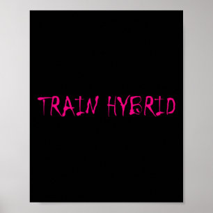 Heben Sie Schweres Laufen Sie Weit Hybrid-Sport Fi Poster