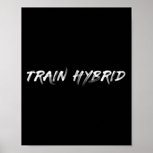 Heben Sie Schweres Laufen Sie Weit Hybrid-Sport-Fi Poster
