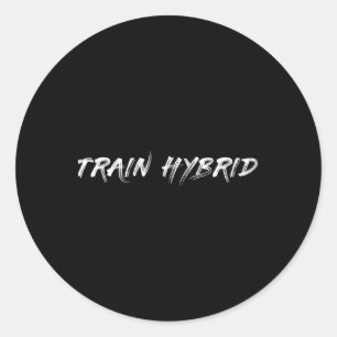 Heben Sie Schweres Laufen Sie Weit Hybrid-Sport-Fi Runder Aufkleber