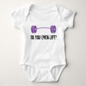 Heben Sie sogar an? Baby Strampler (Vorderseite)