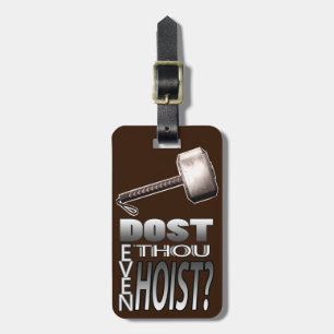 Heben Sie sogar an? Gepäckanhänger