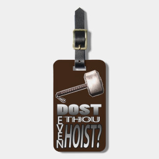 Heben Sie sogar an? Gepäckanhänger