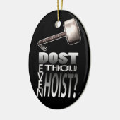 Heben Sie sogar an? Keramik Ornament (Links)