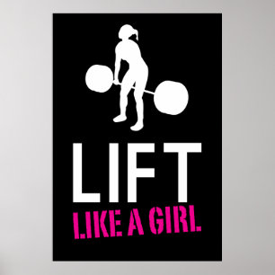 Heben Sie wie ein Mädchen - Poster