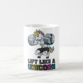 Heben Sie wie ein Mädchen, wenn Sie T-Fitness-Fitn Kaffeetasse (Mittel)