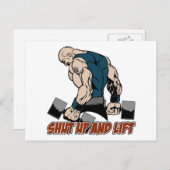 Heben und Heben Postkarte (Vorne/Hinten)