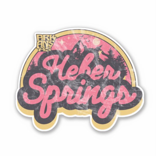 Heber Springs, Arkansas Sticker (Vorderseite)