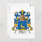 Hebert Familienwappen Postkarte (Vorne/Hinten)