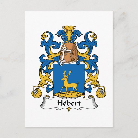 Hebert Familienwappen Postkarte (Vorderseite)