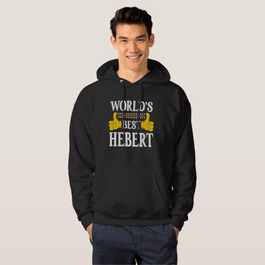 Hebert Nachname Team Familienname Nachname Weltbes Hoodie (Vorne ganz)