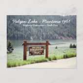Hebgen Lake Montana 1961 Quake Fault Line Postkart Postkarte (Vorderseite)