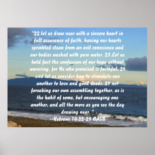 Hebräer-10:22 - 25 poster