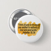 Hebräer-10:24 Button (Vorne & Hinten)