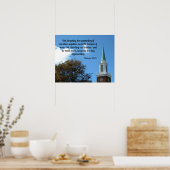 Hebräer 10:25 Nicht vergessen die Montage... Poster (Küche)