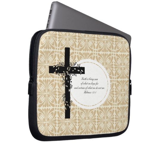 Hebräer-11:1 Laptop-oder Netbook Laptopschutzhülle (Vorne Rechts)