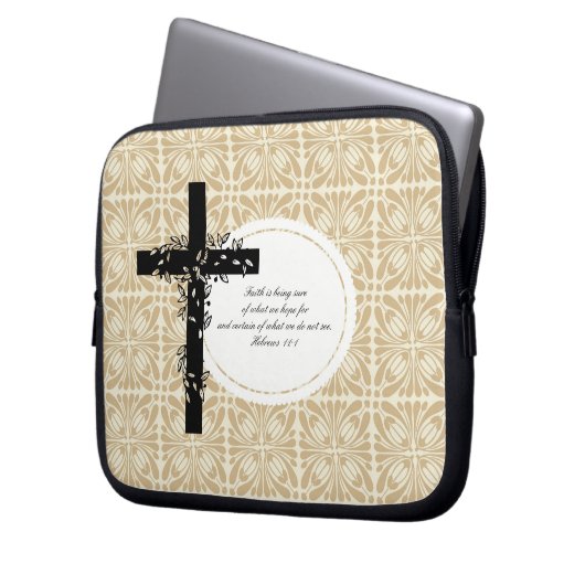Hebräer-11:1 Laptop-oder Netbook Laptopschutzhülle (Vorderseite Links)