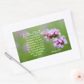 Hebräer 11:6 Er belohnt diejenigen, die Ihn suchen Rechteckiger Aufkleber (Umschlag)