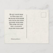 Hebräer 11:6 Ohne Glauben ist es unmöglich Postkarte (Rückseite)