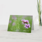 Hebräer 11:6 Ohne Glauben kann Gott nicht gefallen Karte (Vorderseite)