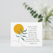 Hebräer 11:6 Ohne GLAUBWÜRDIGKEIT unmöglich, bitte Postkarte (Stehend Vorderseite)