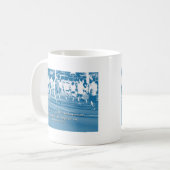 Hebräer 12:1 Ließ uns, das Rennen zu führen Kaffeetasse (Vorderseite Links)