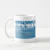 Hebräer 12:1 Ließ uns, das Rennen zu führen Kaffeetasse (Links)