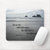 Hebräer 12:1 Ließ uns mit Ausdauer zu laufen... Mousepad (Mit Mouse)