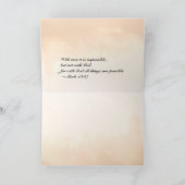 Hebräer 12:28 Ein Königreich, das nicht erschütter Karte (Innenseite)