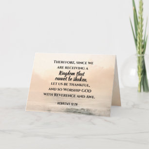 Hebräer 12:28 Ein Königreich, das nicht erschütter Karte
