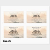 Hebräer 12:28 Ein Königreich, das nicht erschütter Rechteckiger Aufkleber (Blatt)