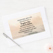 Hebräer 12:28 Ein Königreich, das nicht erschütter Rechteckiger Aufkleber (Umschlag)