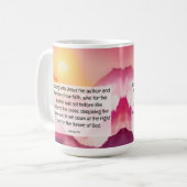 Hebräer 12:2 kaffeetasse (Vorderseite Links)
